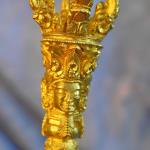 Gold Plated Tibetan Bell & Dorje Sets - Top detail.
